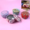 Mandala Printed Metal Candle Container – Reusable 4 Piece Set
