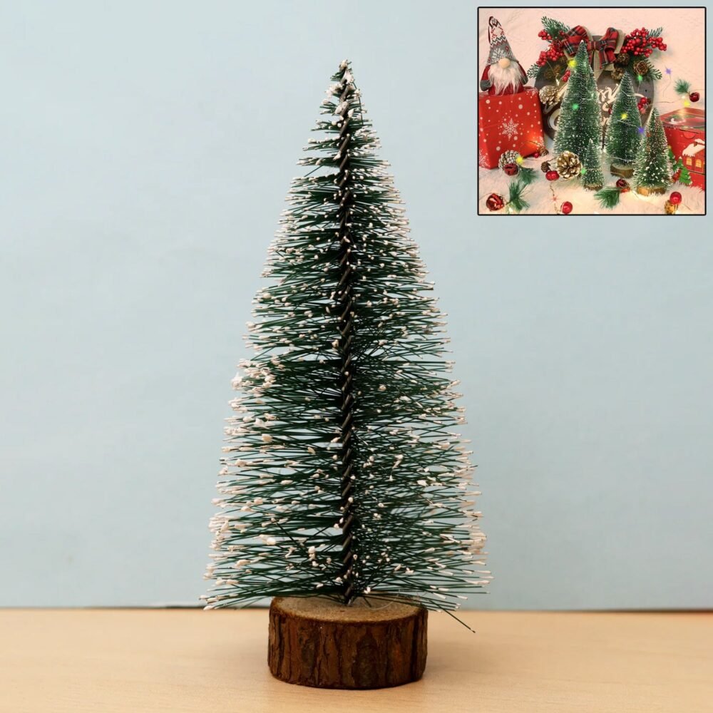 Mini Artificial Christmas Tree with Snow Effect – Compact Festive Decor