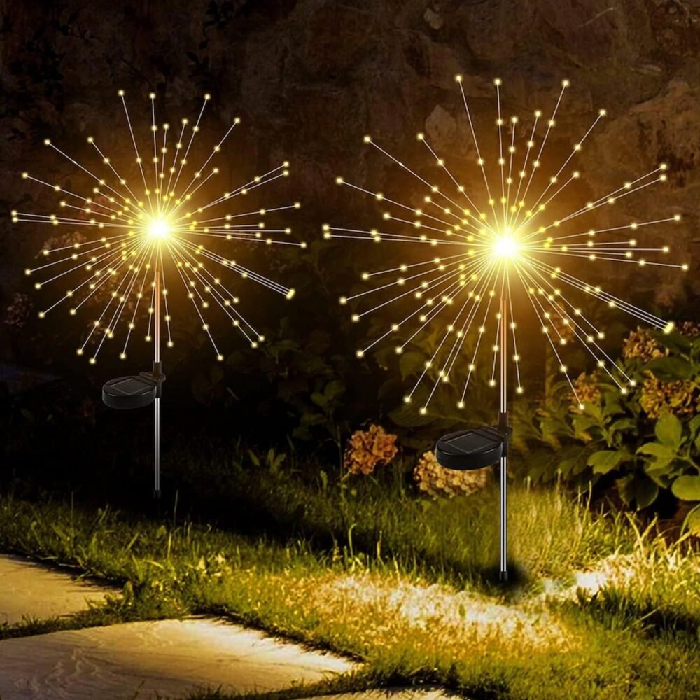 Decorative Solar Firework LED Garden Lights – Waterproof Outdoor Sparkler