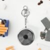 Mini Stainless Steel Ashtray – Portable with Secure Lid for Travel
