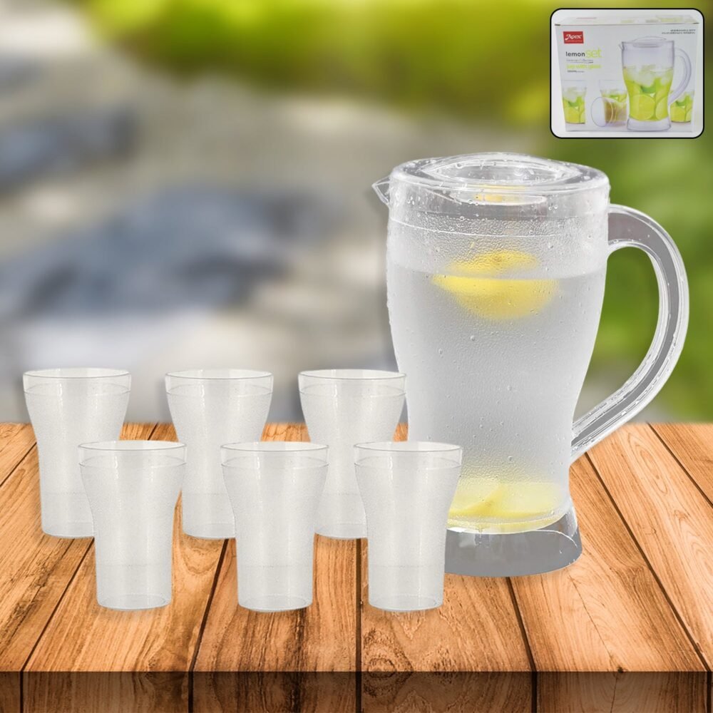 01_ea8d963c-9cad-4d81-a523-230eb329a87e.jpg Lemon Jug Set – 1200ML Unbreakable Jug with 6 Glasses