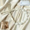 Pearl Beaded Curtain Tieback – Elegant No-Drill Decorative Holder