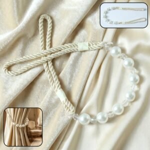 01_eed1241e-7e05-4f15-a7ea-b6deb669fd89.jpg Pearl Beaded Curtain Tieback – Elegant No-Drill Decorative Holder