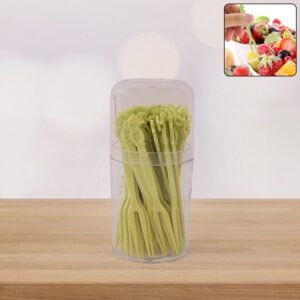 Plastic Fruit Forks – 50 Pcs Mini Dessert Forks Set