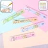 Plastic Ruler Set for Kids – Durable Cartoon Design, 5 Pieces