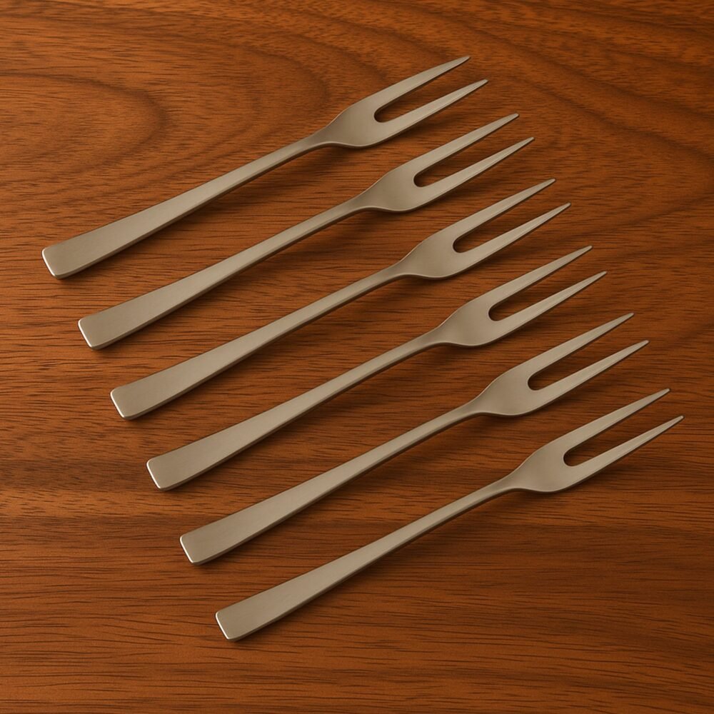 Stainless Steel Fruit Fork Set – Durable & Elegant 6 Pieces