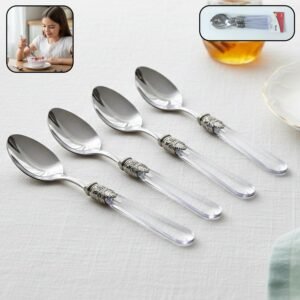 Stainless Steel Dessert Spoon – Elegant Multipurpose Cutlery for Home & Dining
