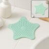 Silicone Star Shaped Sink Strainer – Mint Green Hair Catcher