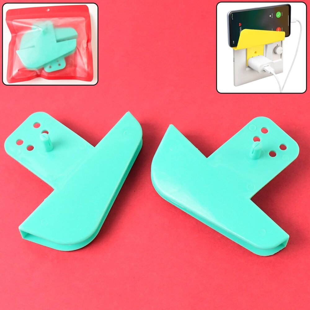 Mobile Phone Charging Stand – Secure Plastic Holder (2 Pc)