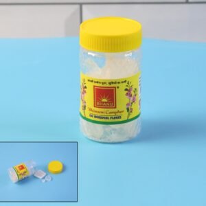 Bhimseni Camphor Flakes – Pure ISO Borneol for Pooja & Air Purification