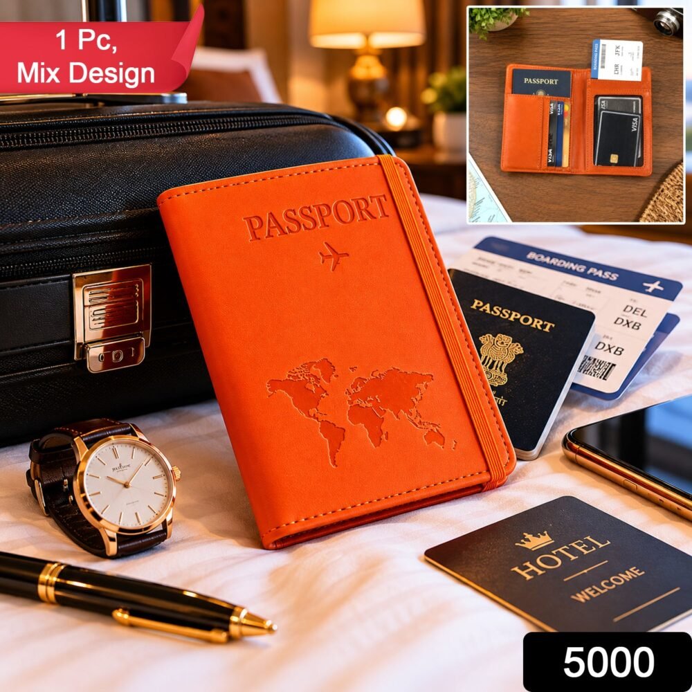 Travel Passport Holder – Durable PU Leather Multifunction Wallet