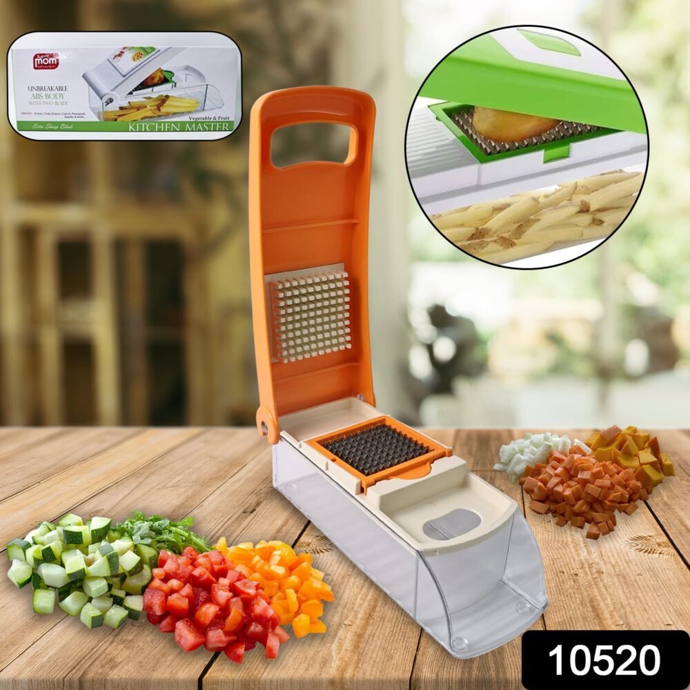 Vegetable & Fruit Chopper – Durable ABS Body with Sharp Blades