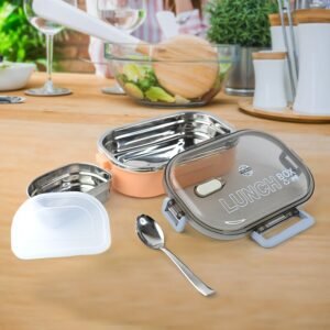 Leak-Proof Stainless Steel Lunch Box – Premium & Airtight