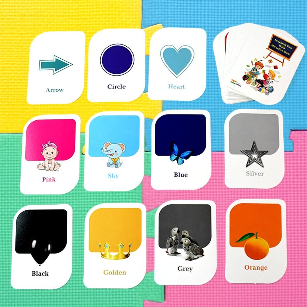 Color & Shape Flashcards – 32-Piece Early Learning Set for Toddlers