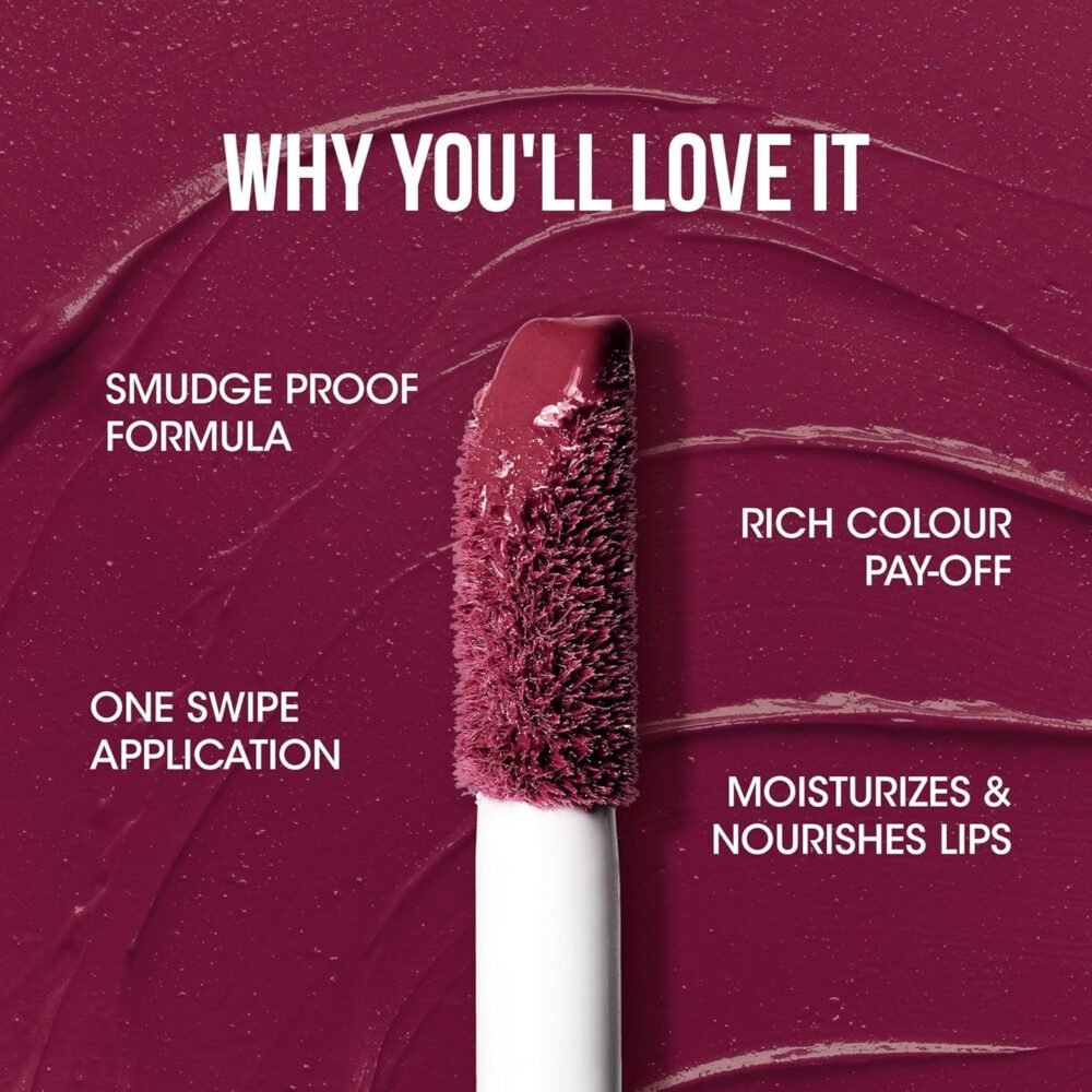 Vintage Wine Liquid Lipstick – Long-Lasting Moisture Lock Matte