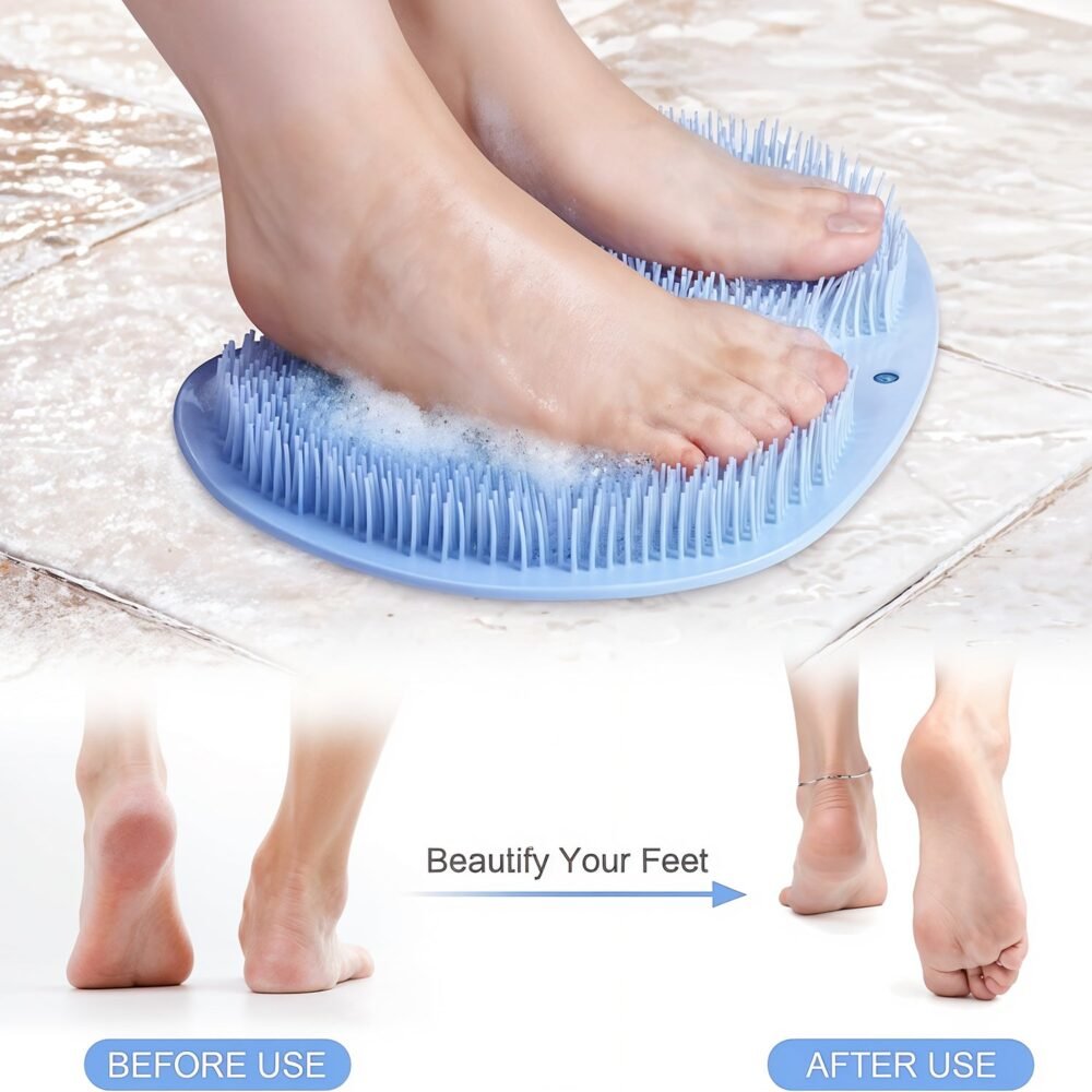Silicone Bath Massage Cushion – Non-Slip Foot Scrubber & Exfoliator