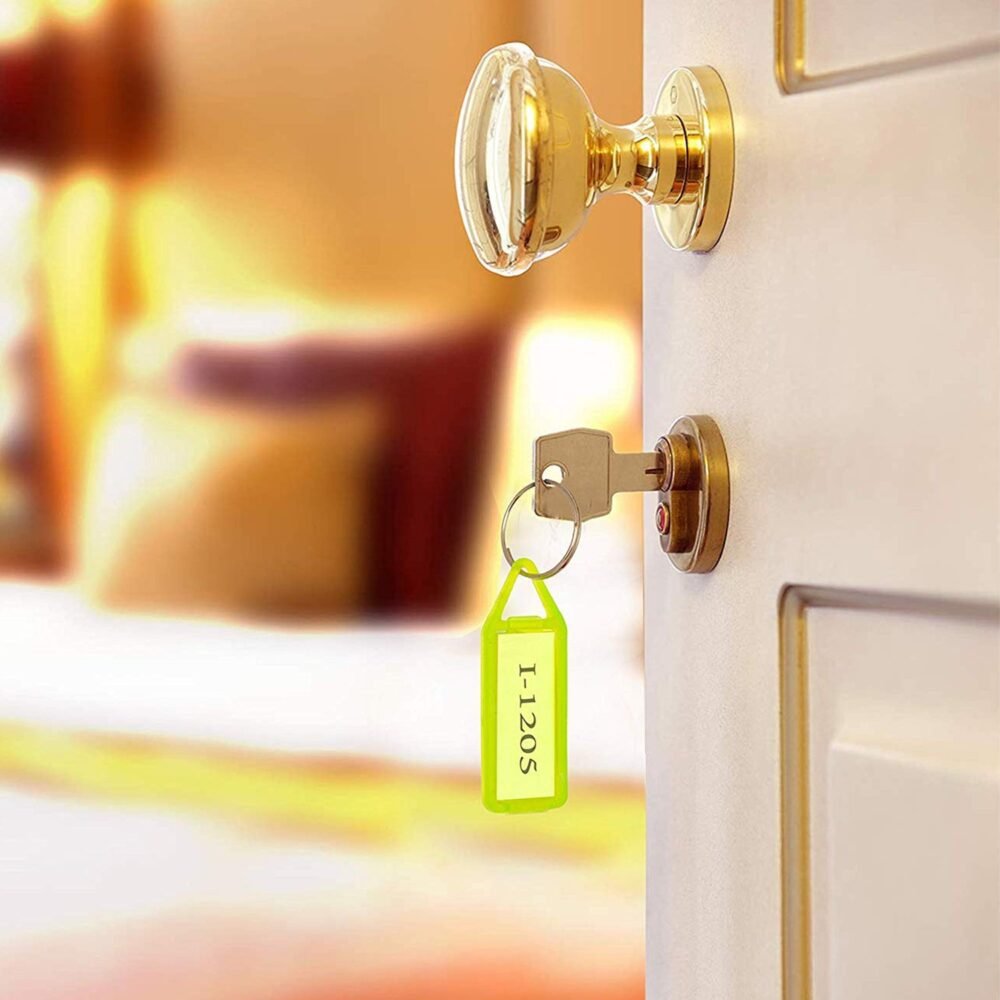 Plastic Keychain Tags – 10-Pc Set for Easy Key Organization