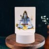 Lord Shiva 3D LED Frame – Soft Warm White Light Decor