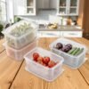 Plastic Food Storage Containers – 6-Piece Airtight Set for Kitchen