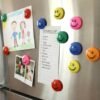 Smiley Face Magnetic Buttons Set – Strong, Colorful 12 Pc Set
