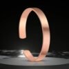 Rose Gold Open Cuff Bracelet – Adjustable Minimalist Kada