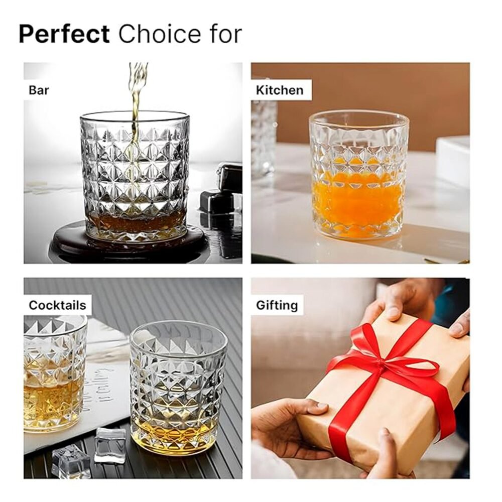 02_62fc186e-e84d-4cba-8e3f-ef4405bac291.jpg Glass Tumbler Set – Diamond-Cut 6 Pc Elegant Drinking Glasses | Serve Stellar
