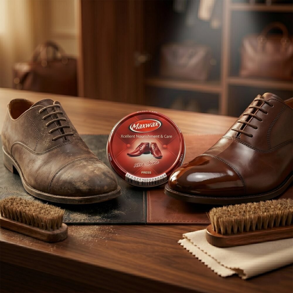 Brown Shoe Polish Cream – Instant Shine & Nourishment for Leather