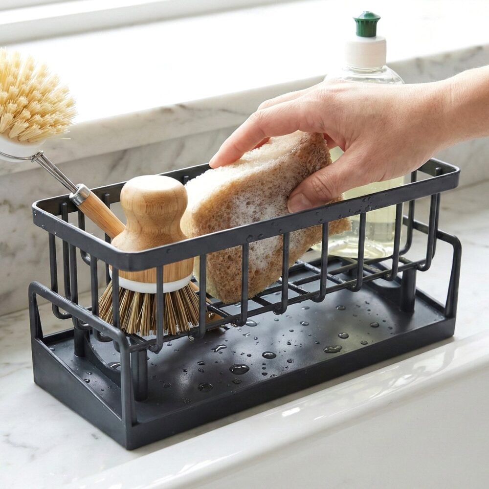Plastic Bathroom Storage Rack – Multipurpose Shower Organizer