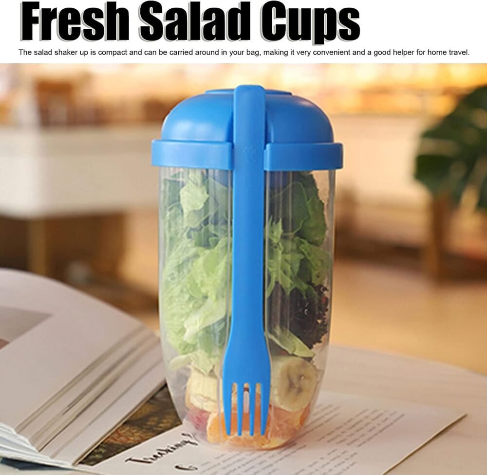 Fruit and Vegetable Salad Cups – Easy to Clean and Portable for Travel