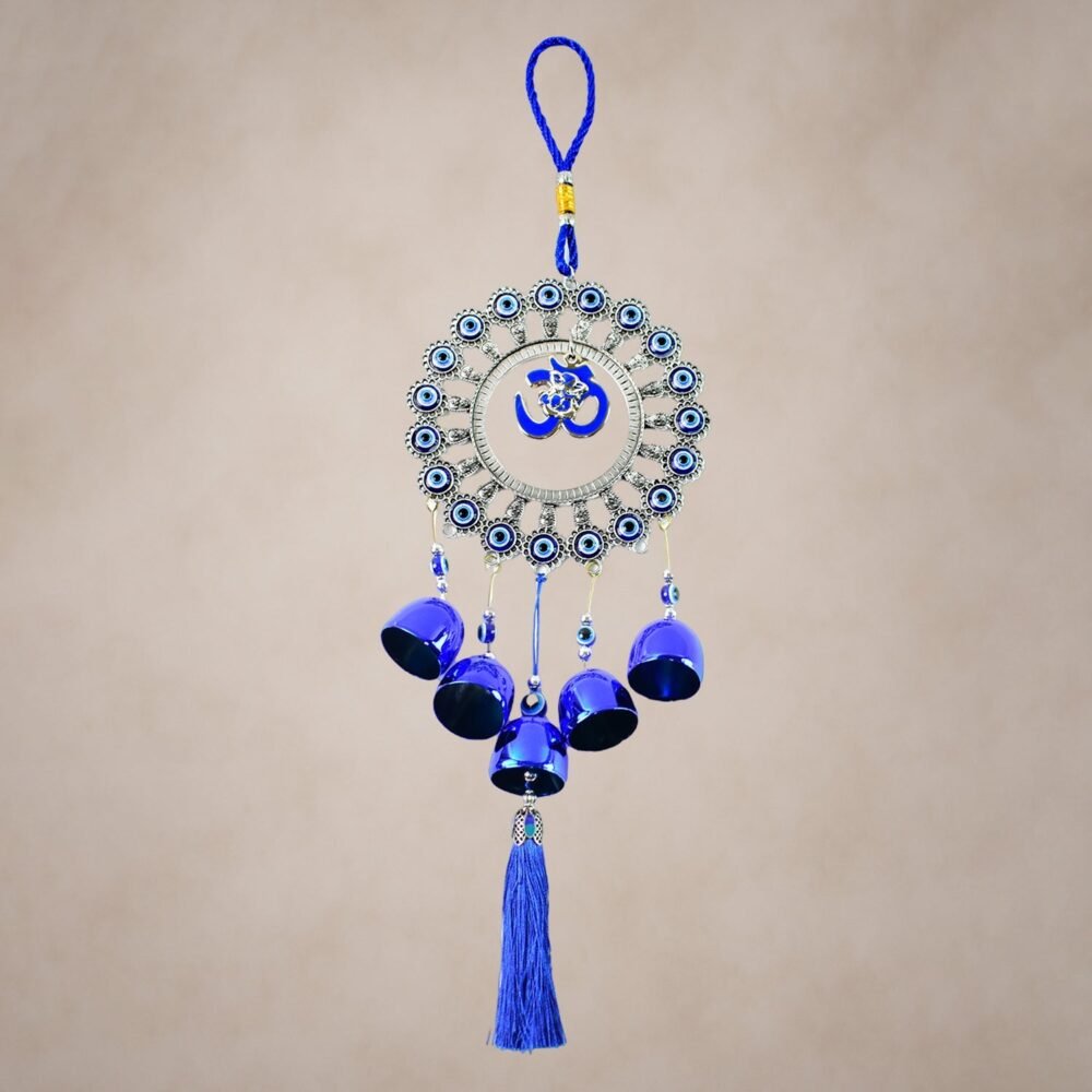 Om Evil Eye Wind Chime – Protective Spiritual Home Decor