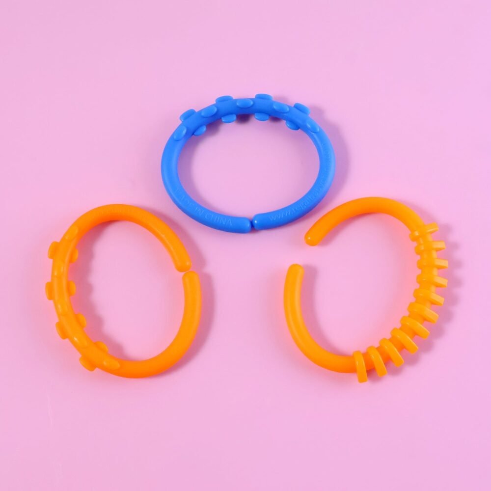 Baby Learning Links Set – Safe, Colorful 3-Piece Educational Toy