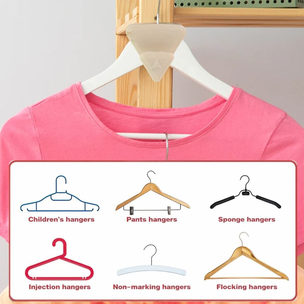 02_7fde95ee-9b9e-4cf9-86aa-d098e3eb12e7.jpg Plastic Triangle Hanger Connector Hook – Space-Saving Wardrobe Organizer