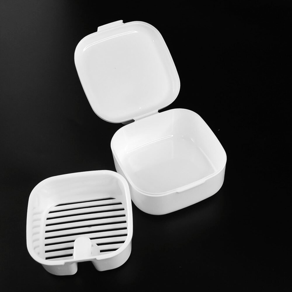 Multi-Purpose Storage Box with Lid & Drain Tray – Compact Organizer