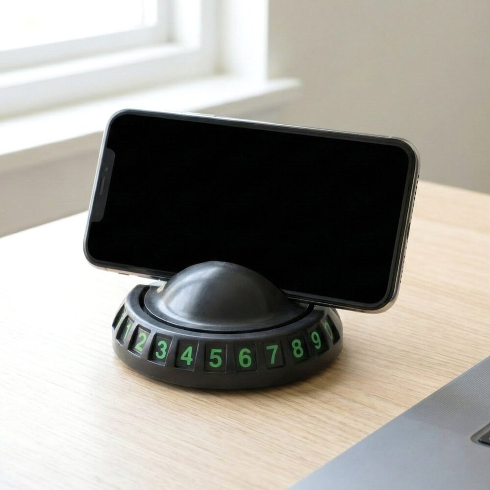Car Dashboard Phone Holder – 360° Rotating Anti-Slip Mount
