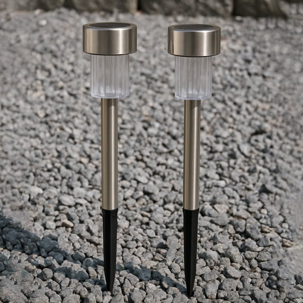 Solar Garden Pathway Lights – Durable Stainless Steel Outdoor LEDs