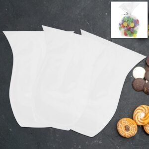 Clear Cookie Bags – Durable Food-Grade Treat Packaging (50 Pc)
