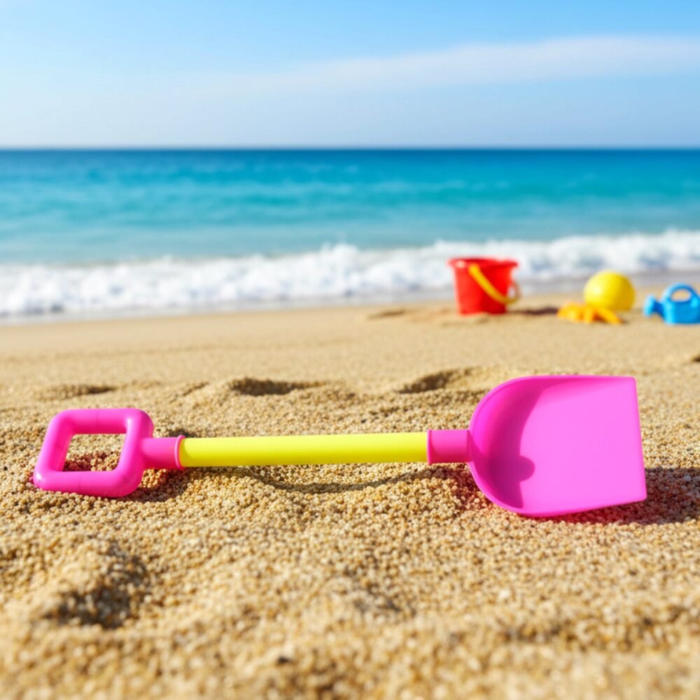 Kids Beach Sand Shovel – Lightweight Plastic Spade for Play