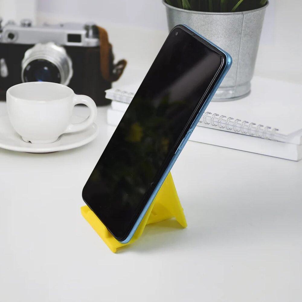 Plastic Mobile Phone Stand – Adjustable Foldable 6-Piece Set