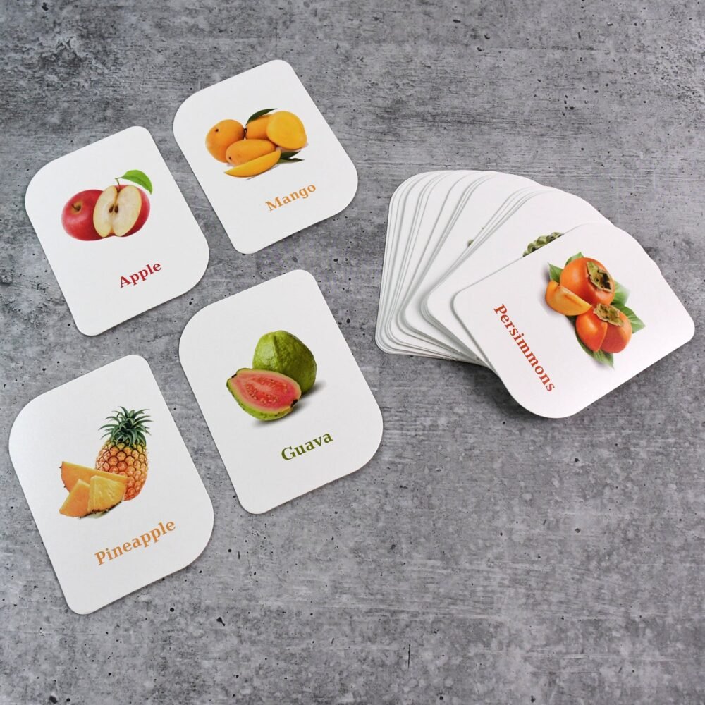 Fruit Flashcards – Durable 32-Piece Early Learner Set