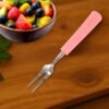 Stainless Steel Fruit Fork Set – 10 Durable Mini Forks with Soft Grip