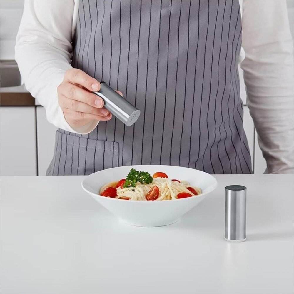 Stainless Steel Salt and Pepper Shaker Set – Durable & Stylish 2 Pc