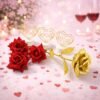 Romantic Heart Love Table Decor – Elegant Rose Gift Set