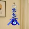 Double OM Evil Eye Hanging – Spiritual Protection Decor