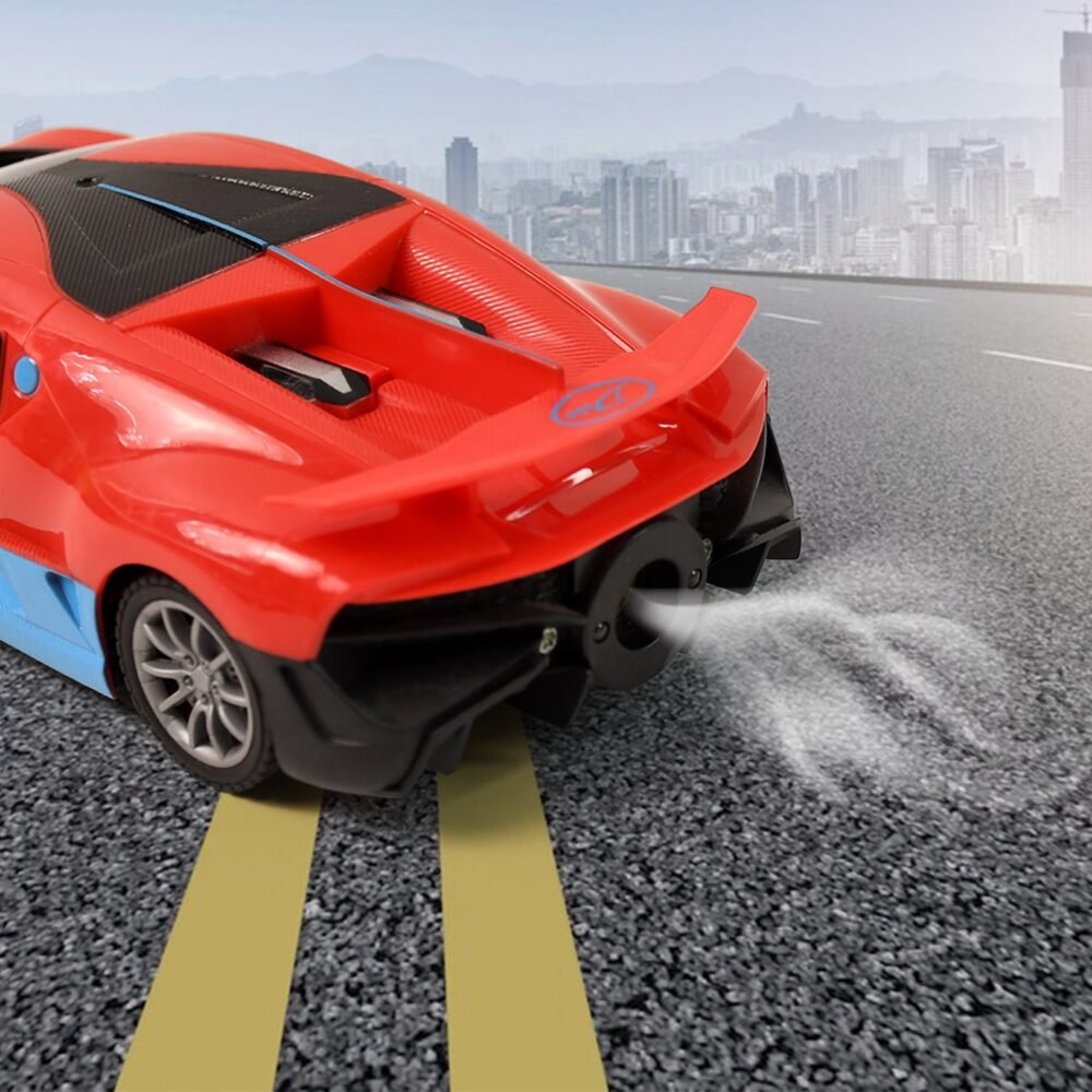 High-Speed RC Sports Car – Realistic Spray Exhaust Effect