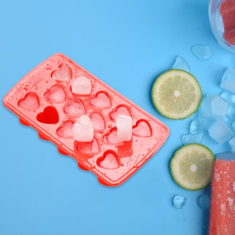 Plastic Ice Cube Tray Set – Flexible BPA-Free 4-Piece Molds
