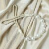 Pearl Beaded Curtain Tieback – Elegant No-Drill Decorative Holder