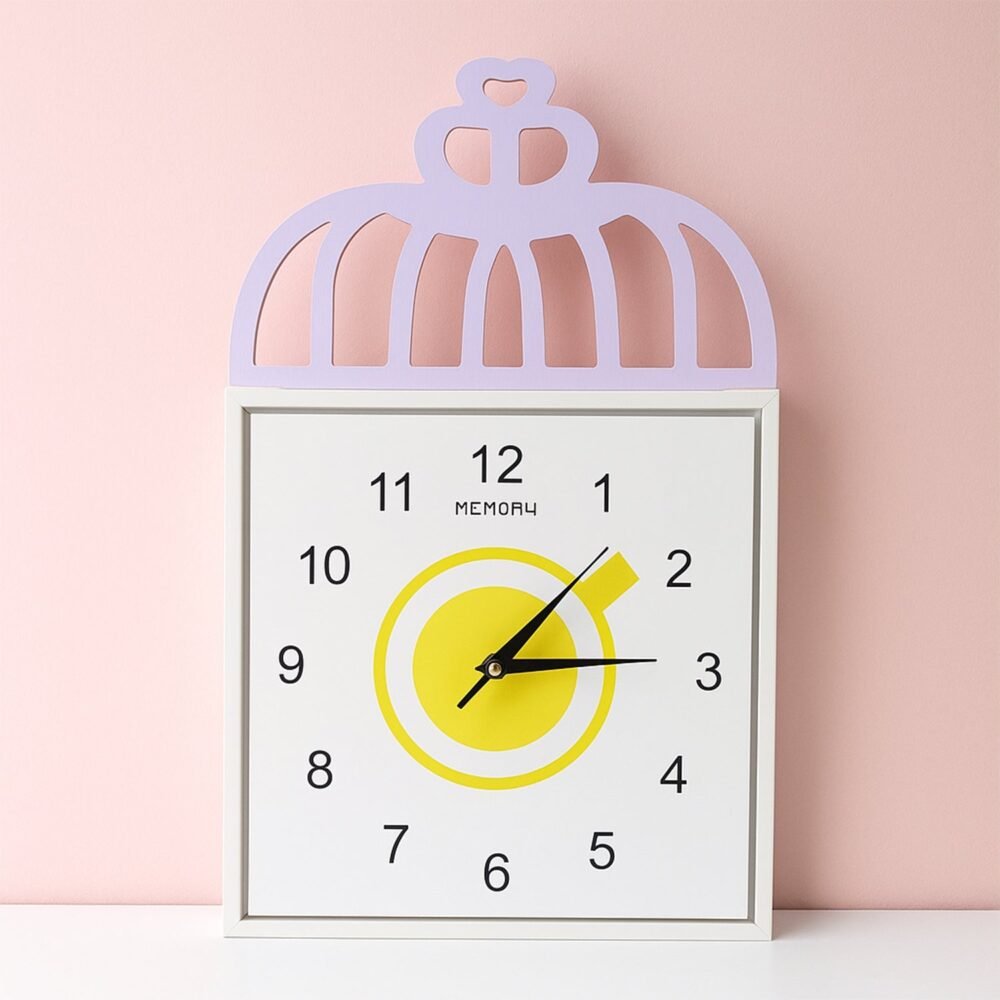 Square Wall Clock – Decorative Battery Operated Timepiece