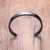 Black-Plated Stainless Steel Men's Kada – Stylish Durable Bracelet