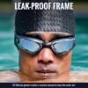 Anti-Fog Swimming Goggles – UV Protection with Mirrored Lenses & Earplugs