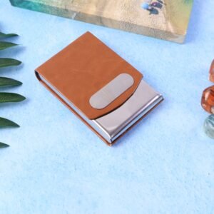 02_card-holder.jpg Business Card Holder – Premium Leather Finish with Steel Case
